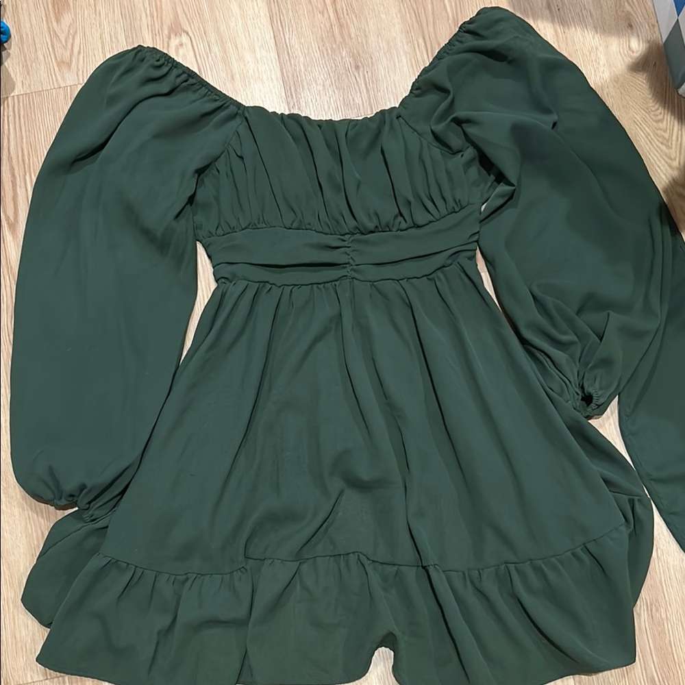 Elegant Green Women's Dress